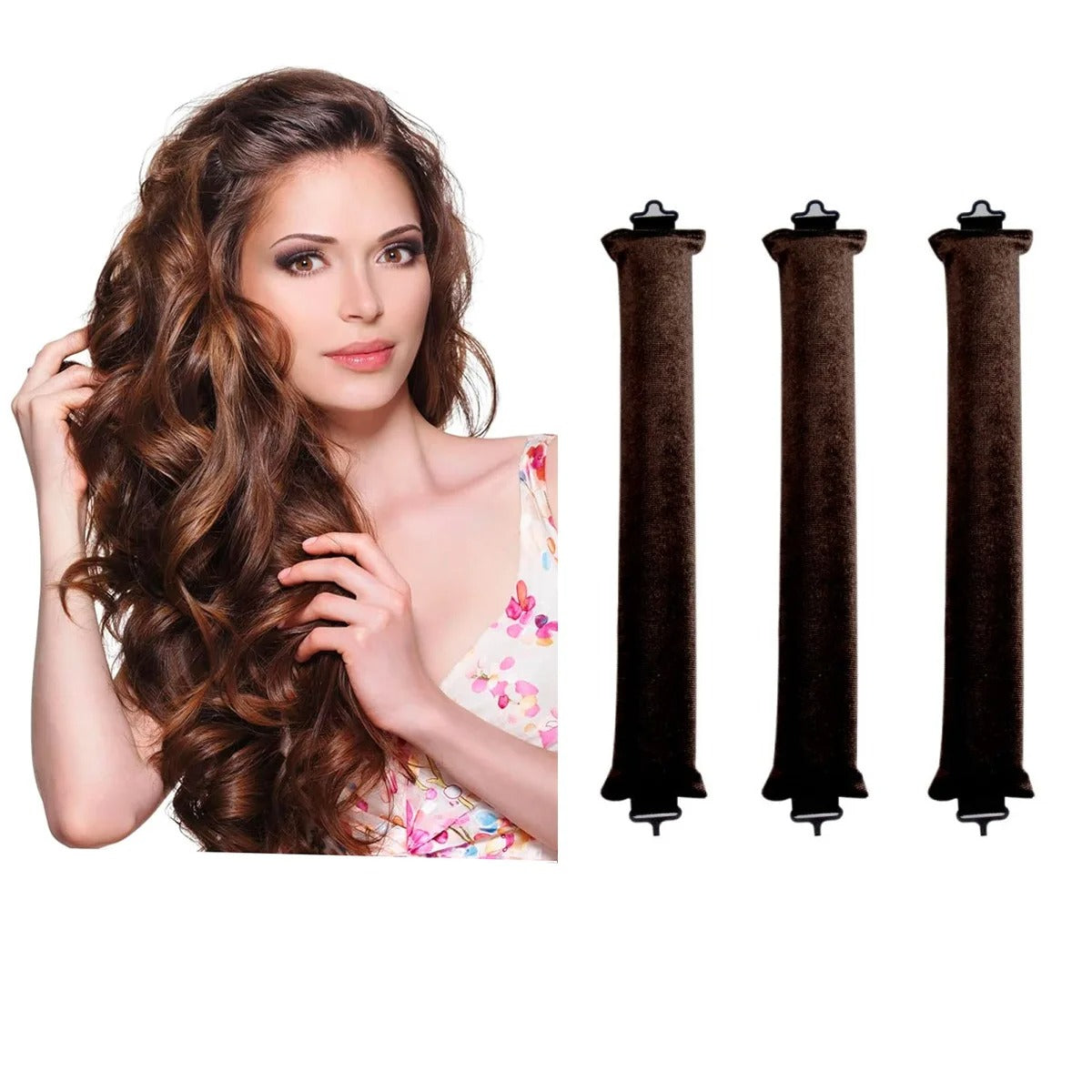 Jumbo Flexi Rods 3 piece Heatless Hair Curler Confident Care