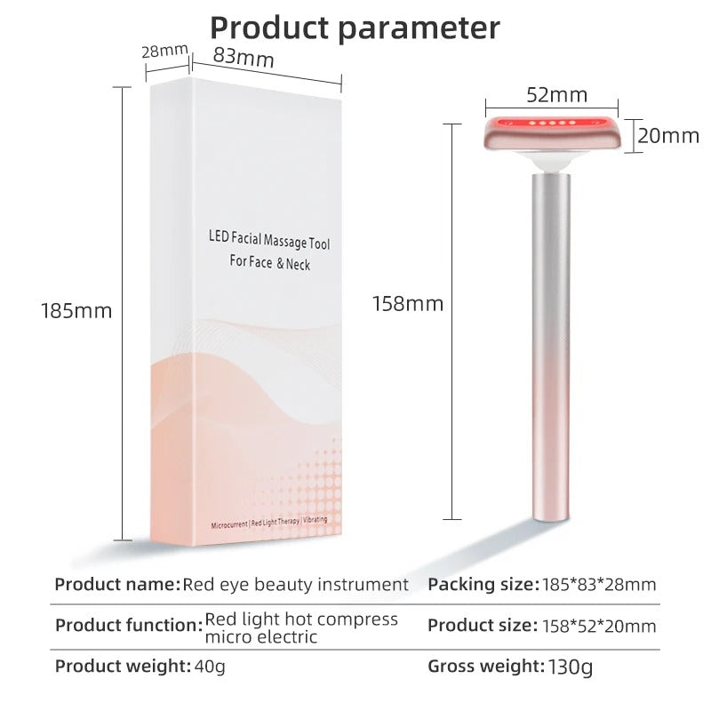 LED Facial Massage Tool for Face & Neck